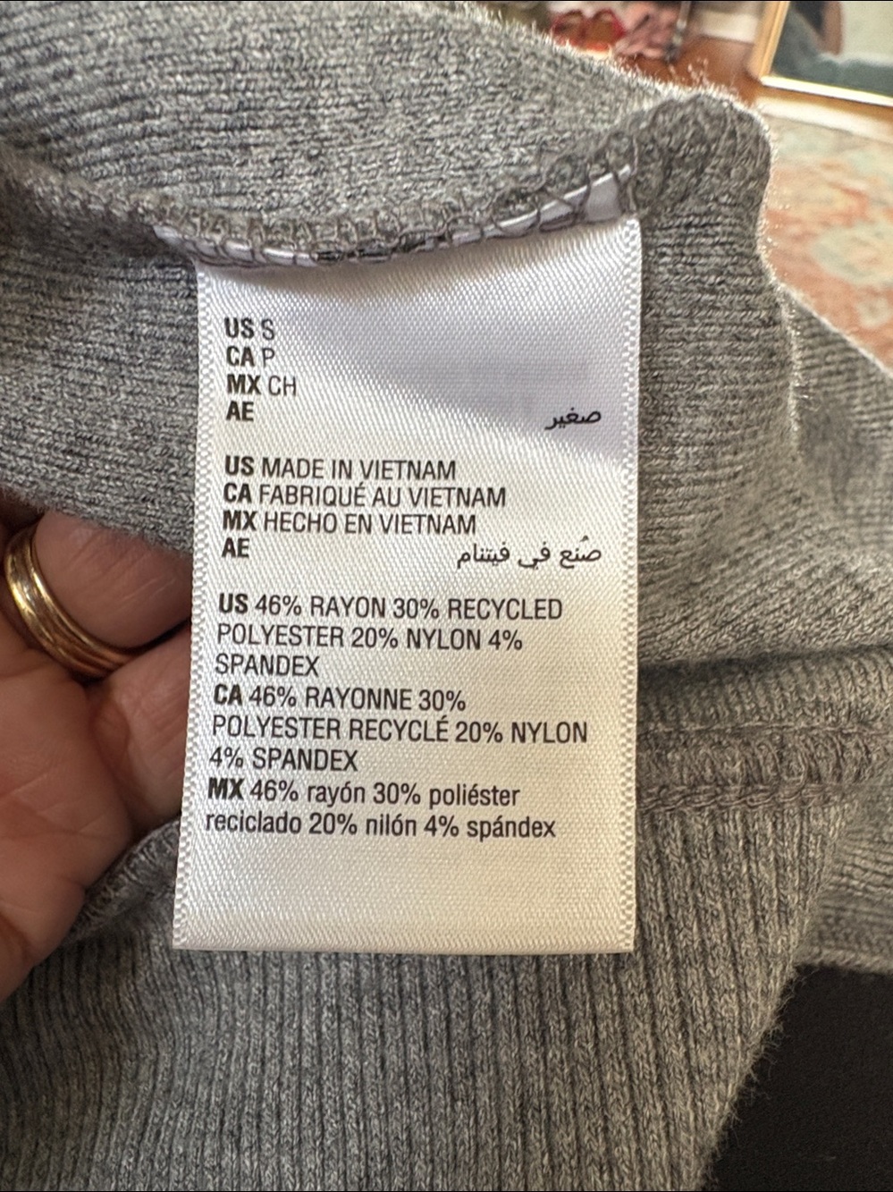 State of Day Intimates Cozy Ribbed Robe — Light Gray - Picture 3 of 4